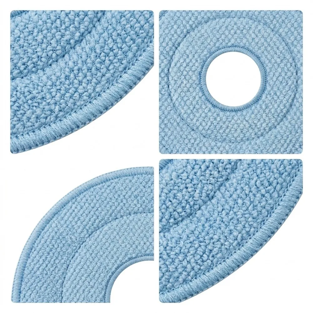 Fish Scale Mop Cloths 2 Pack for Roborock P10 and For Qrevo Series Robot Vacuum Cleaners Compatible Replacement