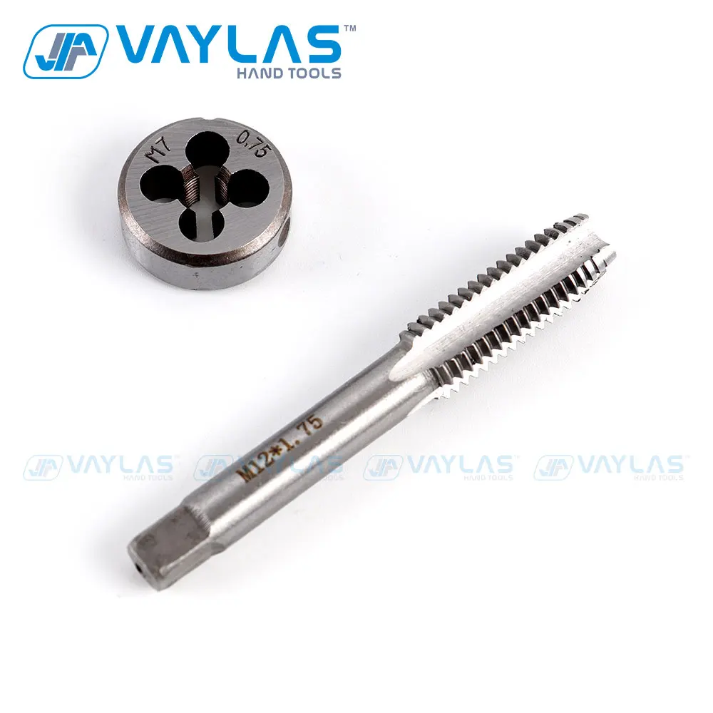 Imagem -03 - Conjunto de Torneira e Morrer Chave Métrica de Brocas 40 Peças M3-m12 Ferramentas de Rosqueamento Ajustáveis para Metalurgia com Estojo de Armazenamento