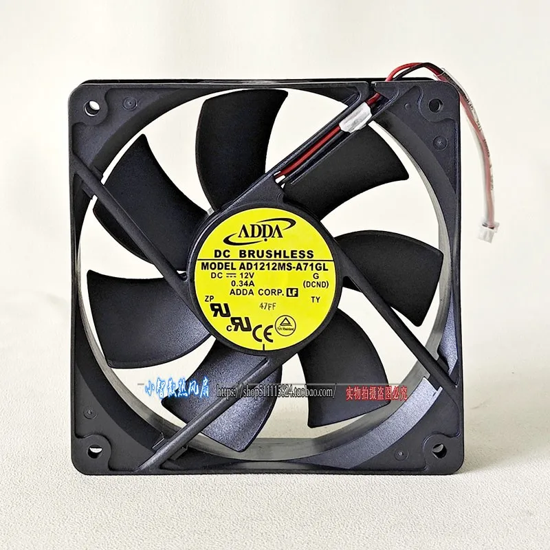 

ORIGINAL AD1212MS-A71GL 12V 0.34A 12025 120*120*25mm NEW COOLING FAN RADIATOR