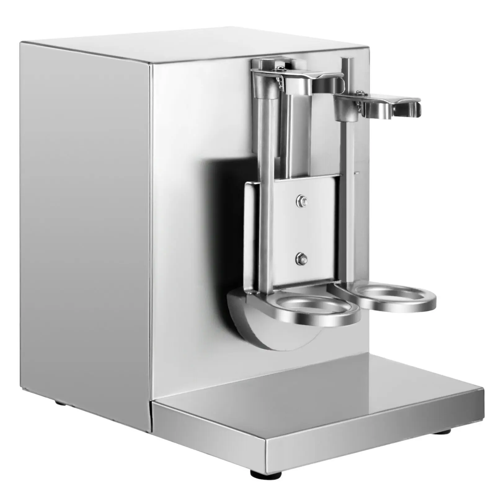 

Electric Milk Tea Shaker Machine 120W 400r/min Stainless Steel Double-Cup Auto for Restaurant Coffee Shop Food