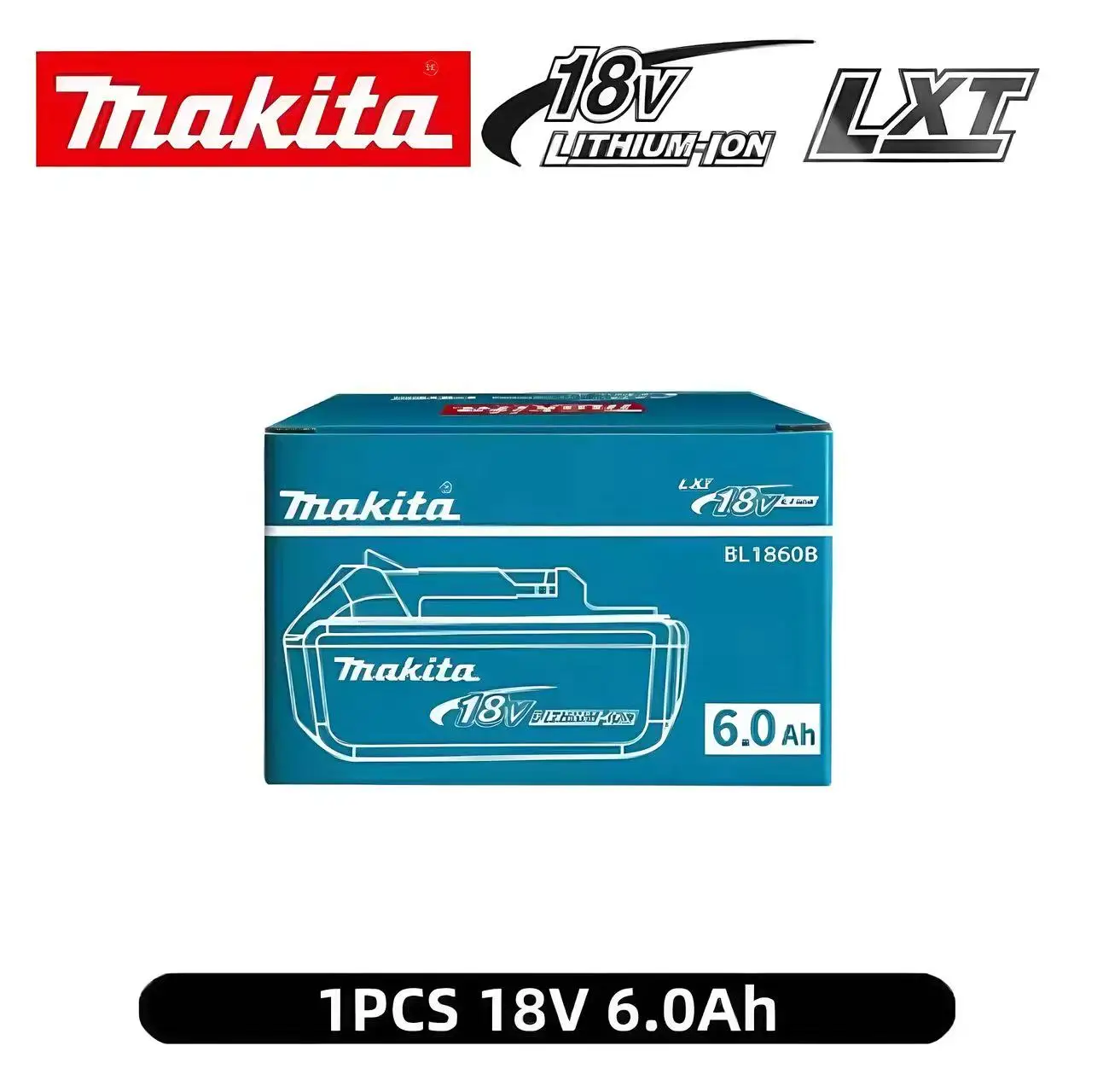 100% Originele Makita 18V 6.0Ah Oplaadbare Batterij Voor Makita BL1830 BL1830B BL1840 BL1840B BL1850 BL1850B Elektrisch Gereedschap Batterij