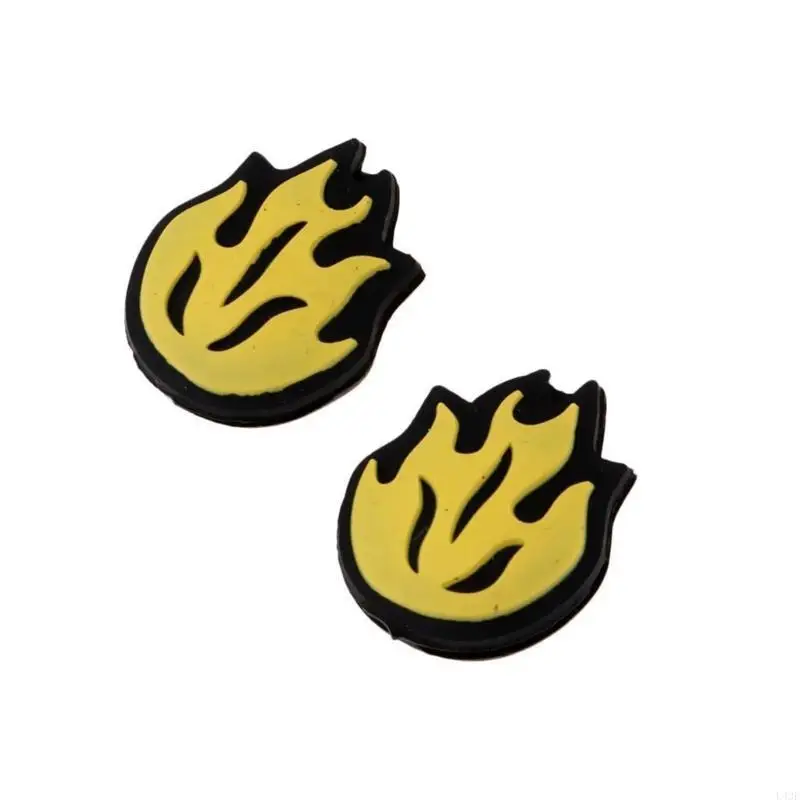 2Pcs Tennis Racket Dampeners Flame Silicone Tennis String Dampener Tennis Squash Shock Absorbers Easy to Use
