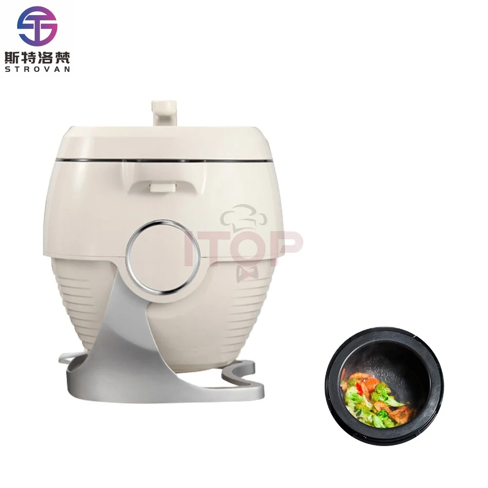STLF JW Commercial Robot Memasak Auto Cooking Robot Machine Restaurant Automatic Stir Fry Rice Machine 6L Robot De Cocina