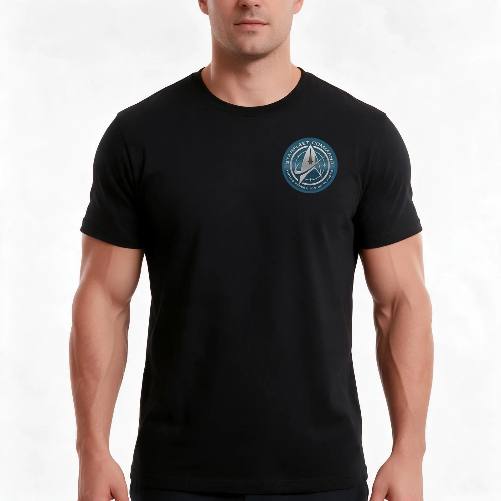 Star Fleet Command T-Shirt Summer Casual Cotton Tee Oversized Streetwear Tops Vintage Graphic Print Loose Fit Short Sleeve