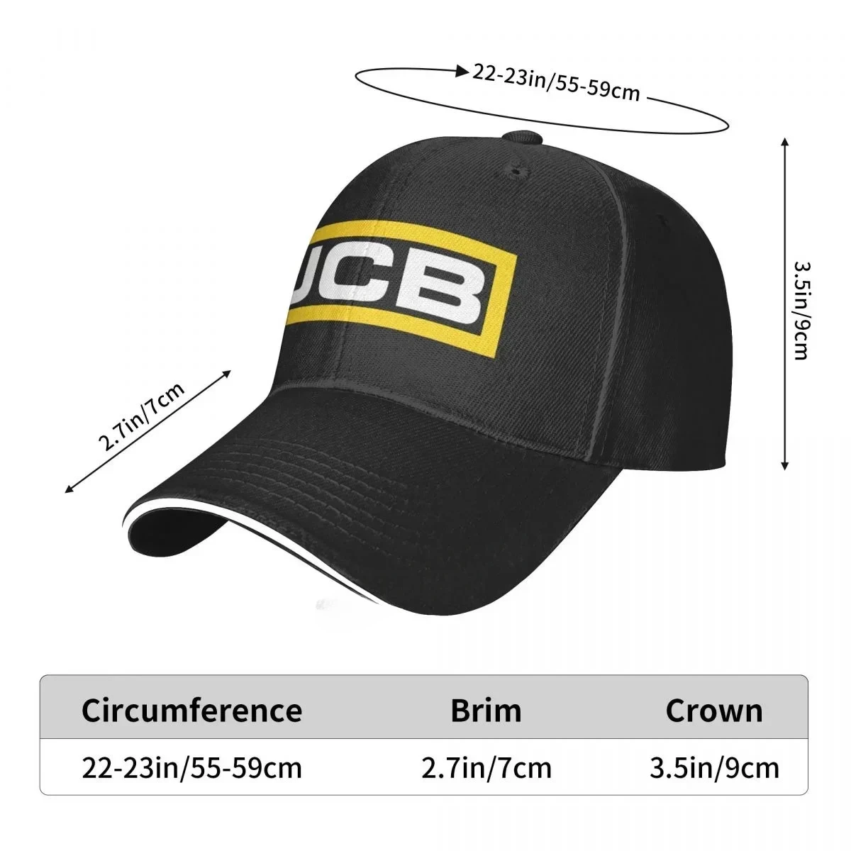 Excavator Jcb Cap Men Fashion Cool JCB Hat Hip Hop Unisex Adjustable Caps Autumn Spring Streetwear for Sun Protection