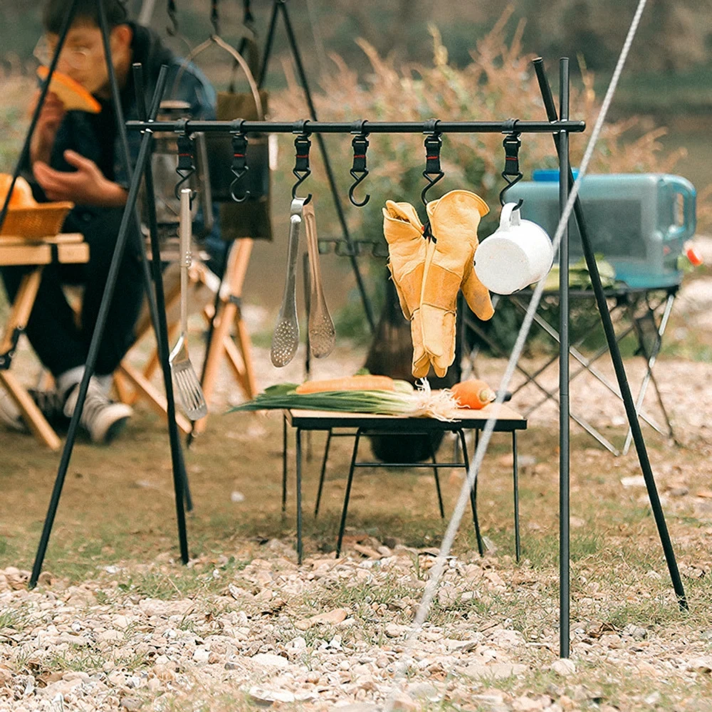Outdoor Camping Multifunktionales Kochgeschirr Topf Hängehaken Tragbares Campingzubehör