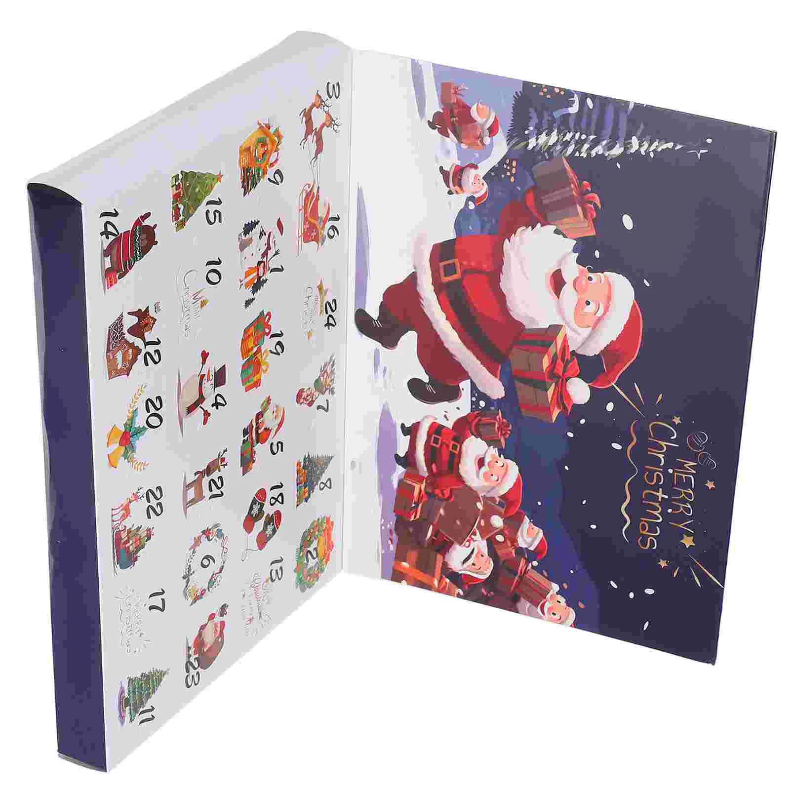 Countdown Calendar Box Christmas Party Supplies Empty Boxes Makeup Advent Pastry Present