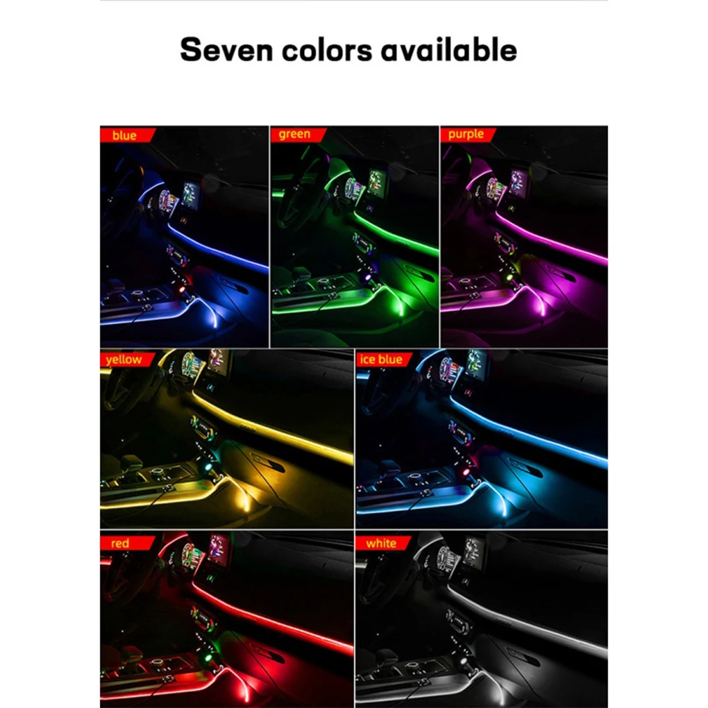 Rgb Car Interior Lights With App Control For Ambiance Lighting APP Control To Turn Lights On Or Off