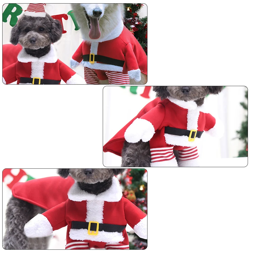 

Pet Christmas Clothes Set Puppy Small Dogs Winter Clothing Costume for Coats Outfits