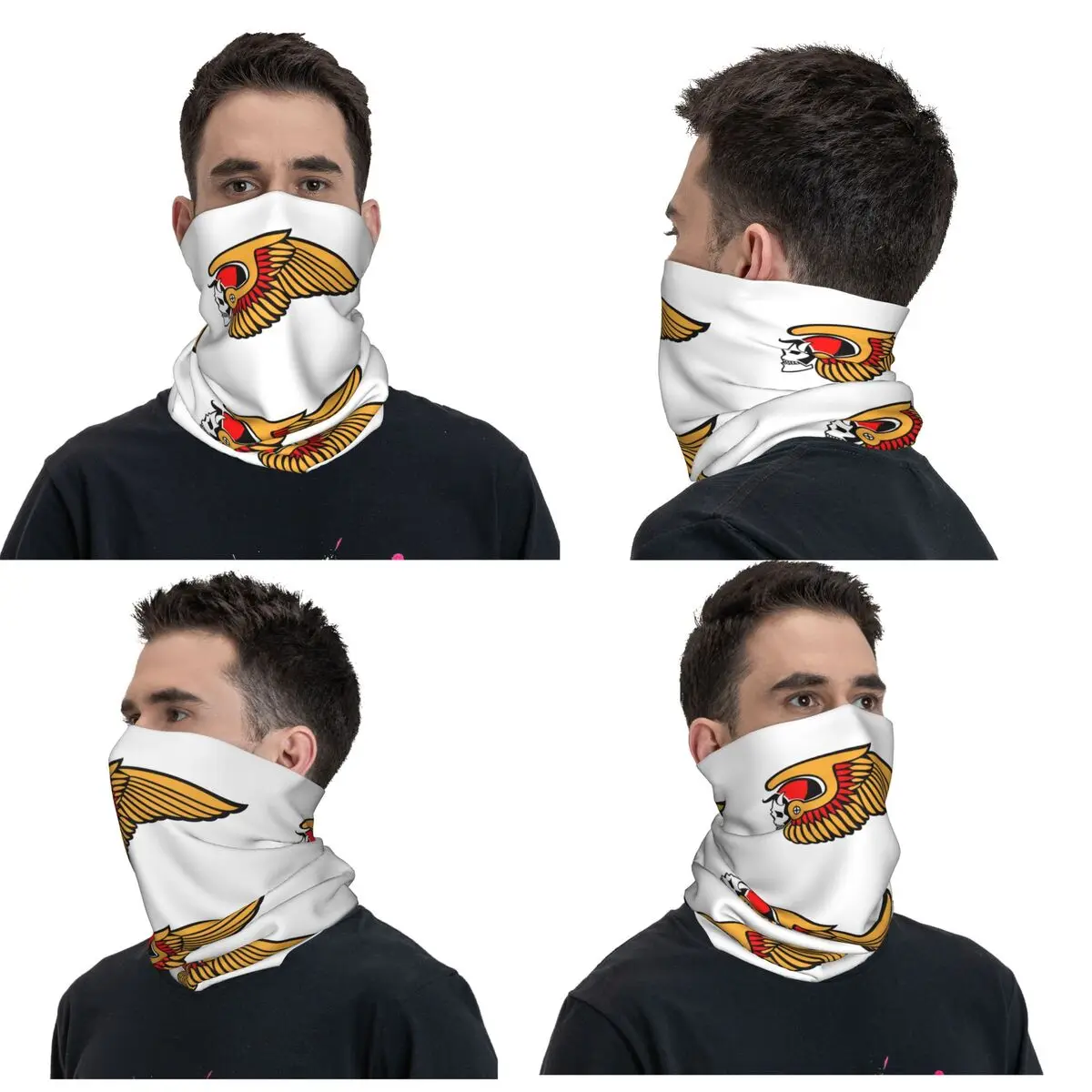 Hells Angels Logo Bandana Neck Gaiter Printed Face Scarf Multifunction Headband Riding Unisex Adult All Season