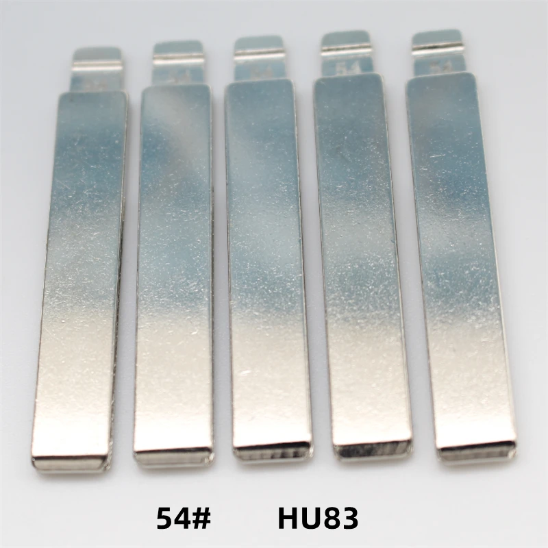 FLYBETTTER OEM 50 Uds NE72 HU83 VA2 NE78 hoja de llave remota sin cortar en blanco de Metal para Keydiy KD Xhorse VVDI JMD