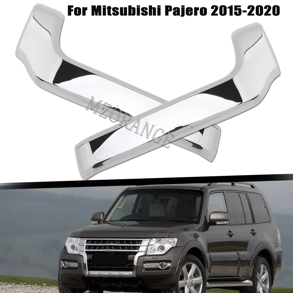 

Front Bumper Grill Cover for Mitsubishi Pajero Montero V93 V97 V98 2015-2020 Replace Chrome Trim Molding Decorative accessories