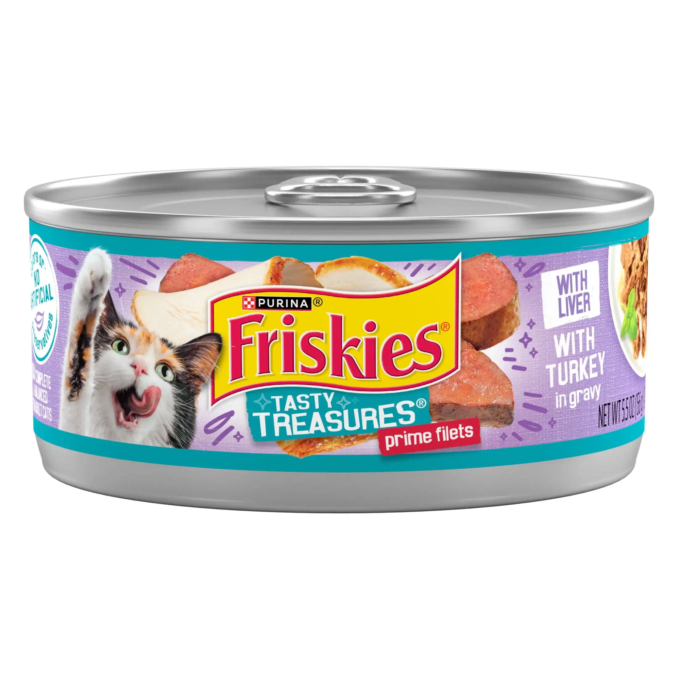 

Purina Turkey, Liver, and Chicken, Wet Cat Food, 5.5 oz Cans, 24 Pack