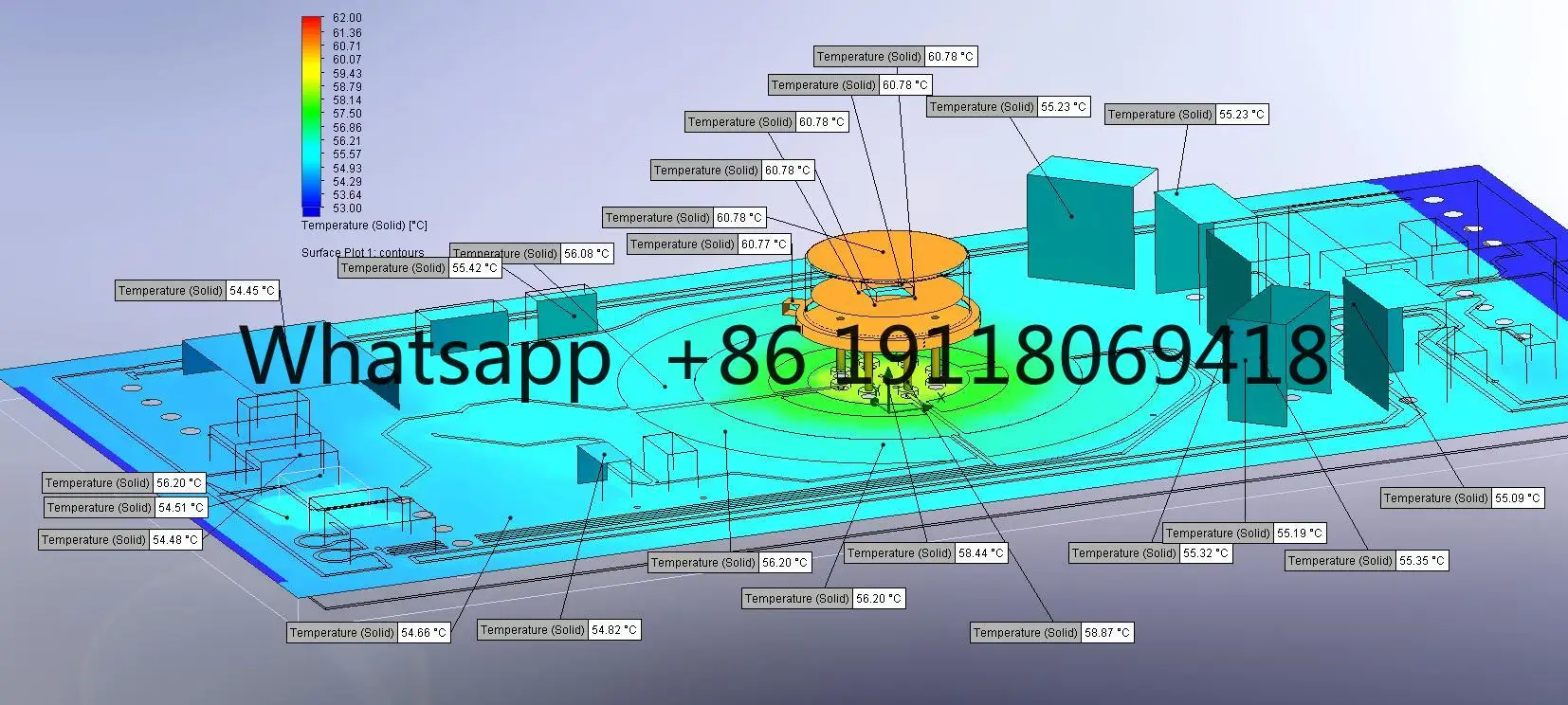 แผงวงจรพีซีบี ความหนา 1.0 มม. ขนาด 62 มม. * 62 มม., Ltz1000 / Ltz1000a