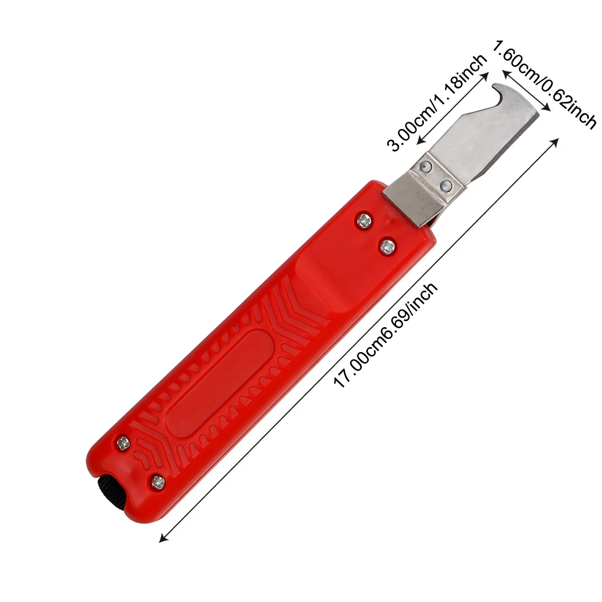 Regulowany ściągacz izolacji z ergonomicznym gumowym uchwytem, ściągacz izolacji do kabli 8-28mm, nóż do ściągania izolacji z kabli PVC. — zdjęcie 4
