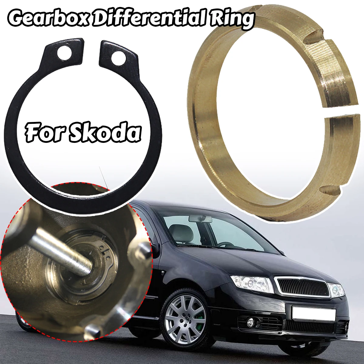 

Brass Gearbox Differential Flange Shaft Tapered Ring Thrust Washer Seal Spacer For Skoda Fabia Kamiq Karoq Replacement Parts