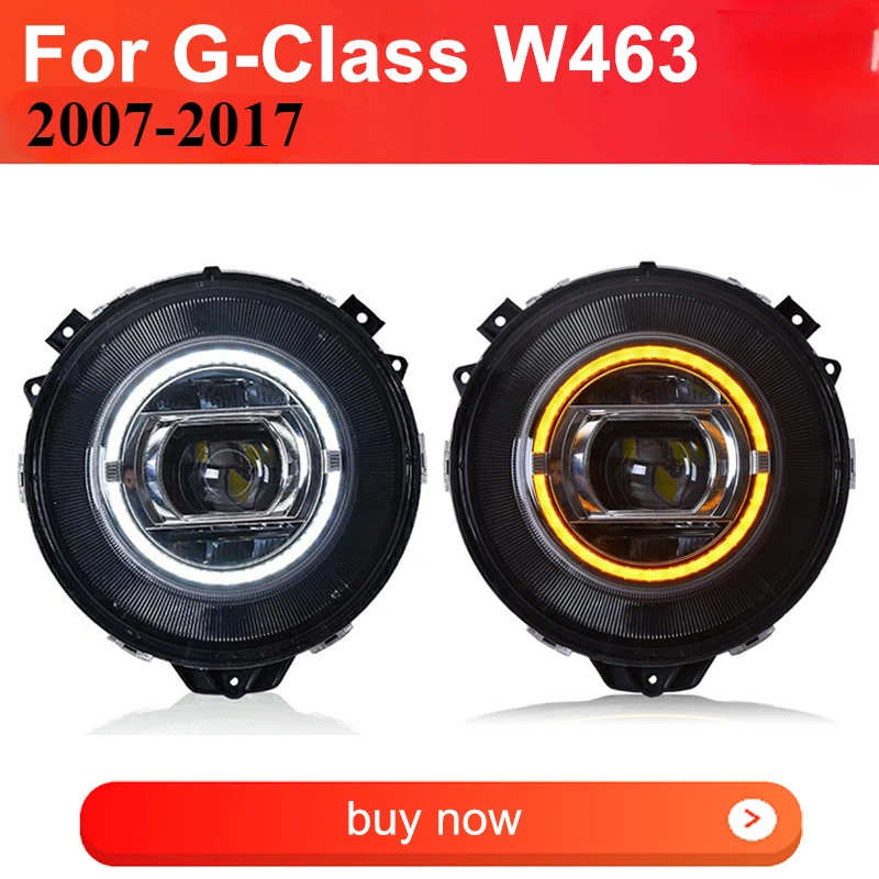 Car LED Headlights for Benz W463 2007-2017 G Class G500 G55 G63 Headlights Plug and Play LED DRL Turning H L Lens Head Lights