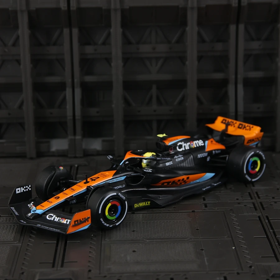 CCA 1:24 Simulation McLaren MCL60 2023 F1 TeamAlloy Super Racing Car Model  rich details, fine workmanship, and good quality