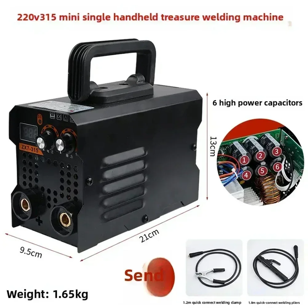 Mini Electric Welding Machine 220V Portable Intelligent Digital Display Welder For Steel Iron Home Workshop Door Frame Projects