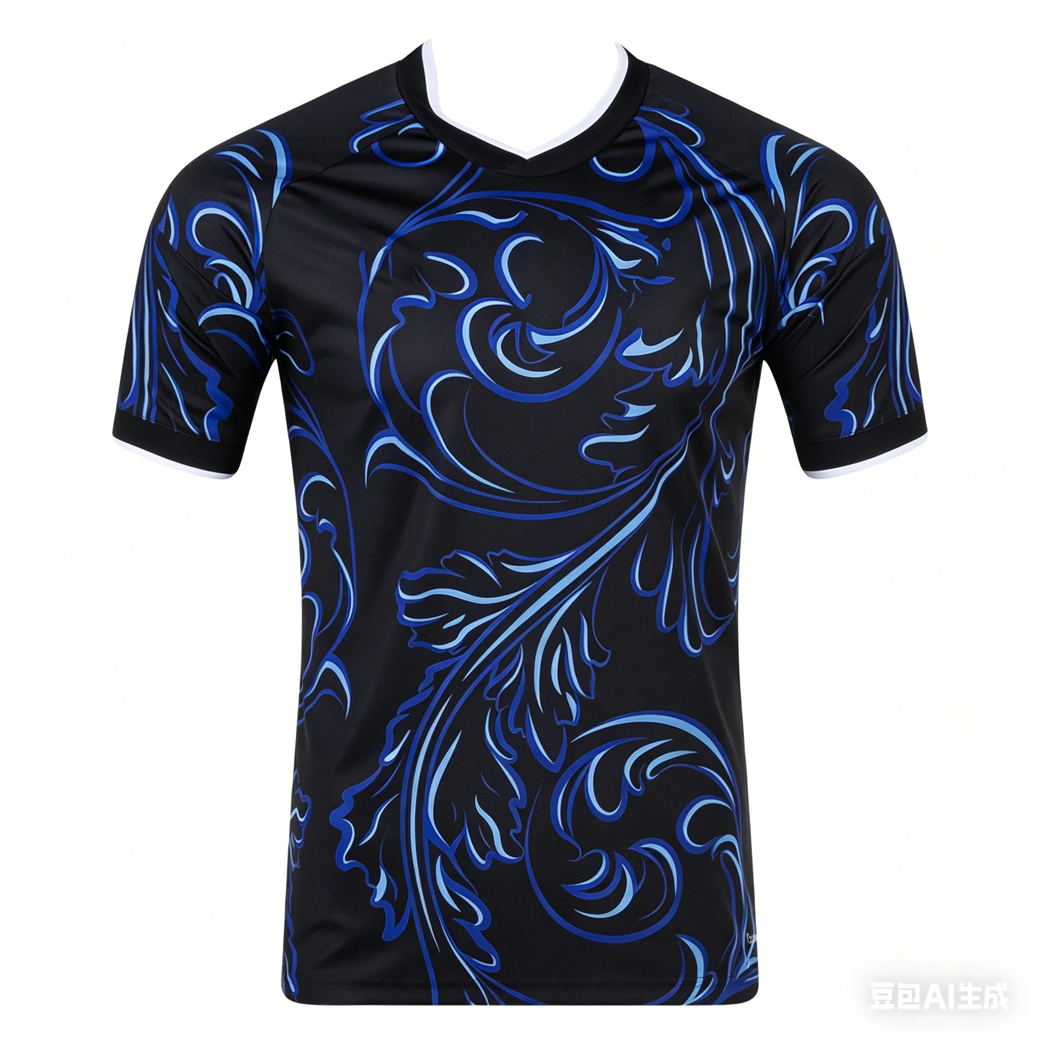 

Футбольная футболка в аргентинском стиле 2026, фанатская версия, черно-синяя с витым узором, дышащая футболка для болельщиков