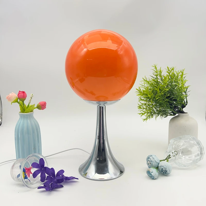 

Glass Round Home Table Lamp Room Decoration Hotel Bedside De