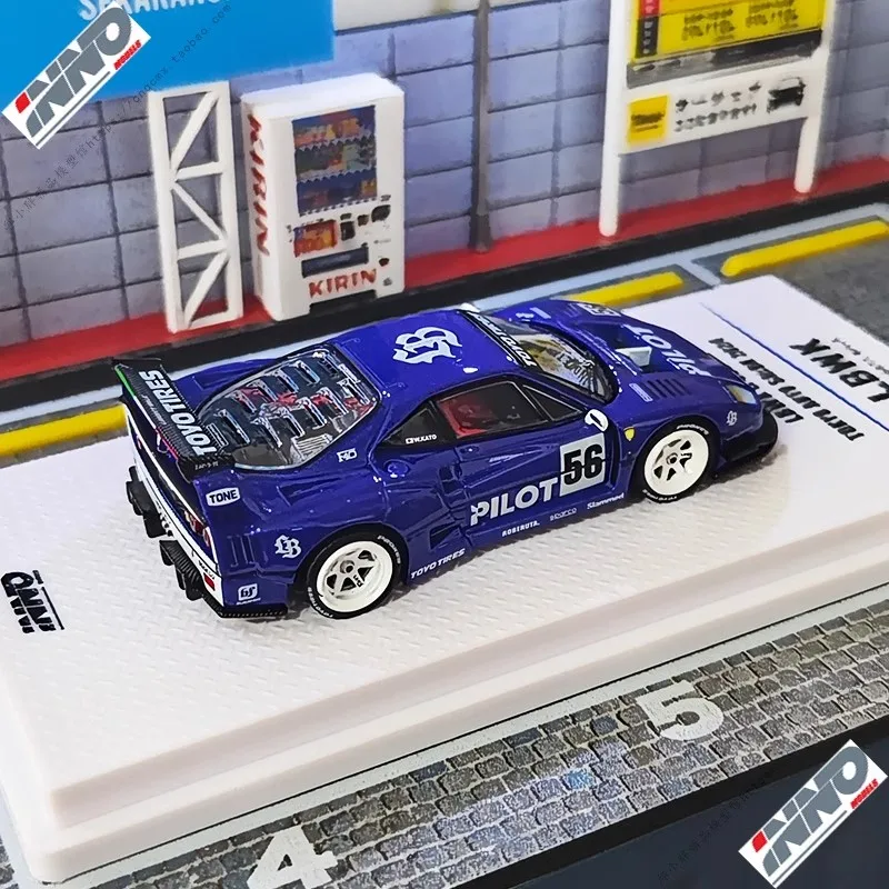 INNO car model 1/64 LBWK number 56 F40 Tokyo Auto Salon 2024 edition car model simulation ornament boy collection birthday gift