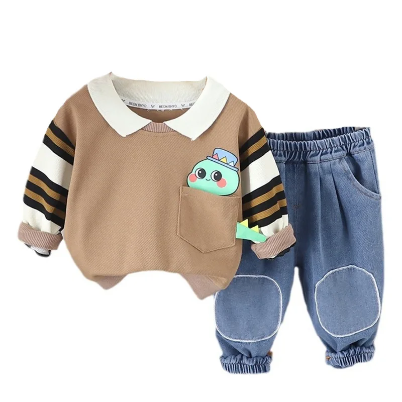 

New Spring Autumn Baby Clothes Suit Children Boys T-Shirt Pants 2Pcs/Sets Kids Outfits Toddler Casual Costume Infant Tracksuits