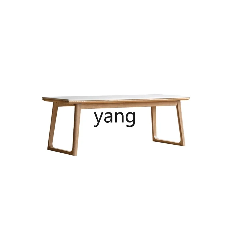 LH  all solid wood rock slab coffee table modern simple small apartment rock slab tea table household