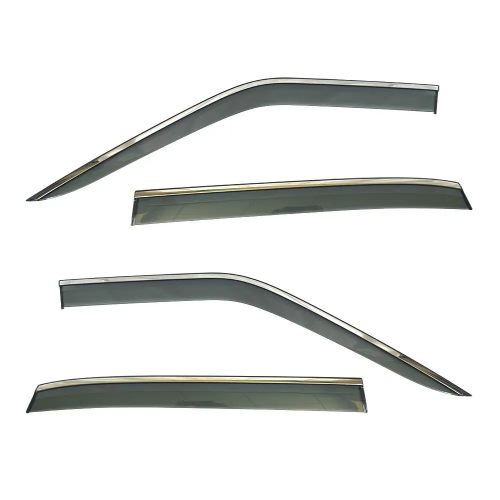 4PCS Luxury Chrome Rain Guard, Weather Shield for Honda S7 EV 2025+ – UV Protection, Slim Style.