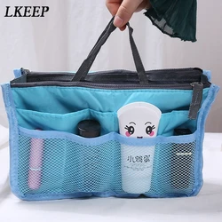 Multi Colors Bag In Bag Makeup Handbag Organizer Insert Handbag Multi Functional Women Cosmetic Travel Bags