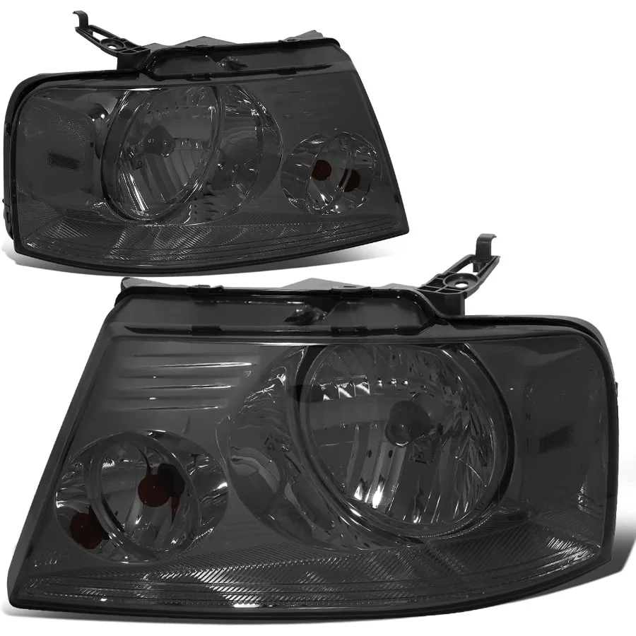 

HLOHF1504SMCL1 Smoke Lens Headlights Replacement for 20042008 F150 and 20062008 Mark LT Trucks Enhanced Visibility and Modern A