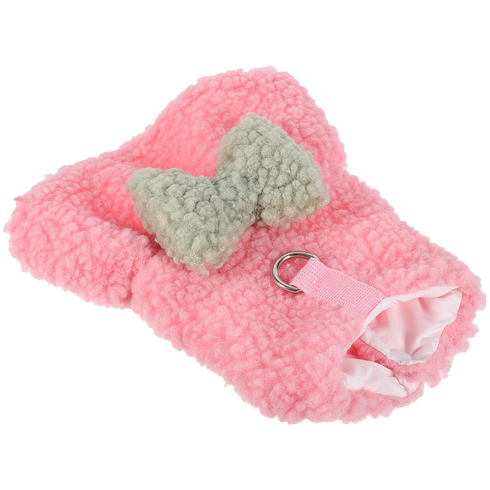 

Warm Cozy Clothes Pet Apparel Skin Friendly Pet Clothes Size Thickened Cotton Skirt Winter Bow Cute Dogwear