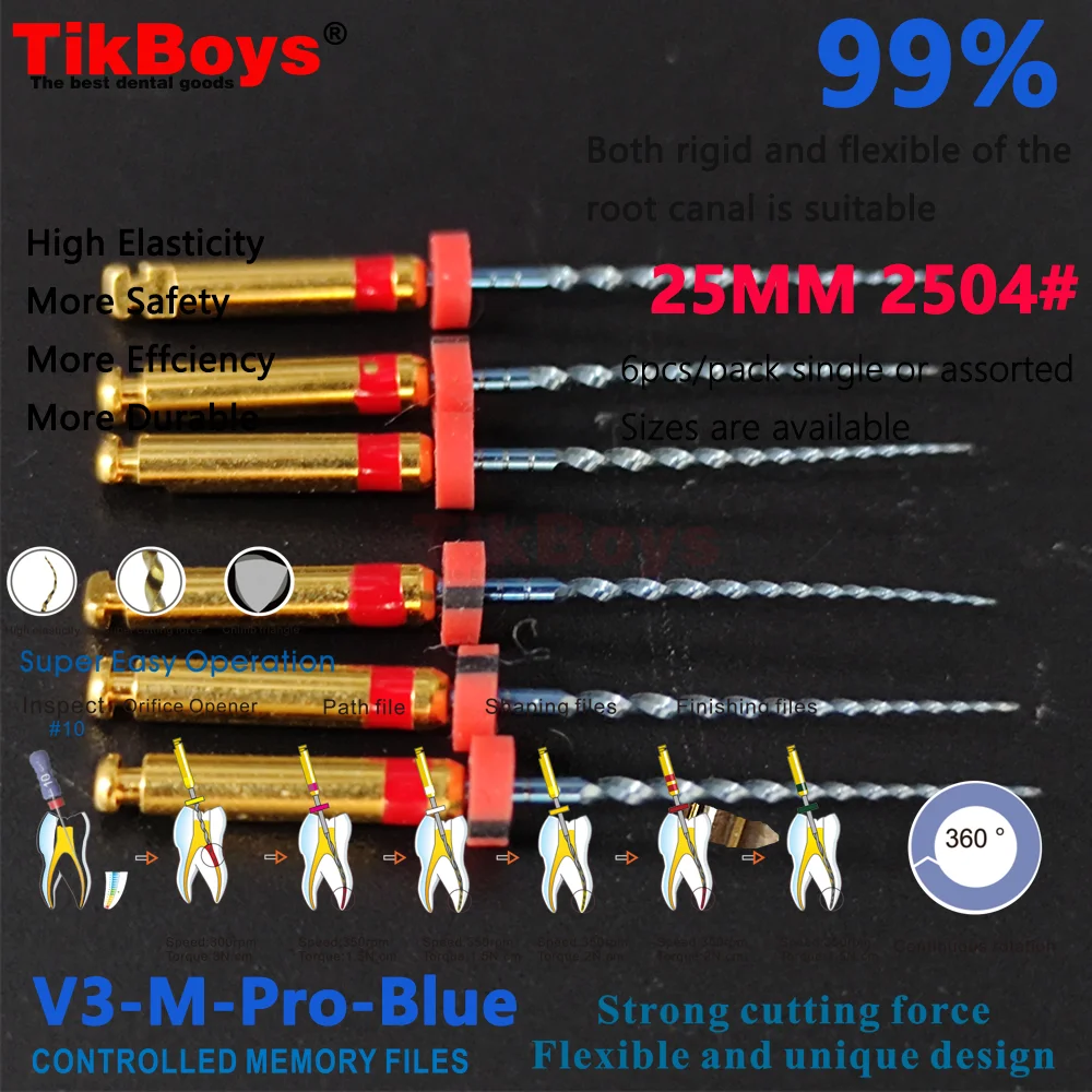 

Стоматологический файл корневых каналов, синие эндо-роторные суперфайлы 2004г # 3004 # Эндодонтические напильники, никель-титановый инструмент для стоматологии, 21/15/31 мм