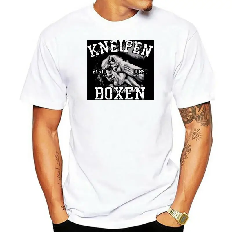 T-Shirt KNEIPENBOXEN Saufen Stammgast Trinkhalle  Asozial Bier Alkohol  Print T Shirt Summer Style Hot Interesting