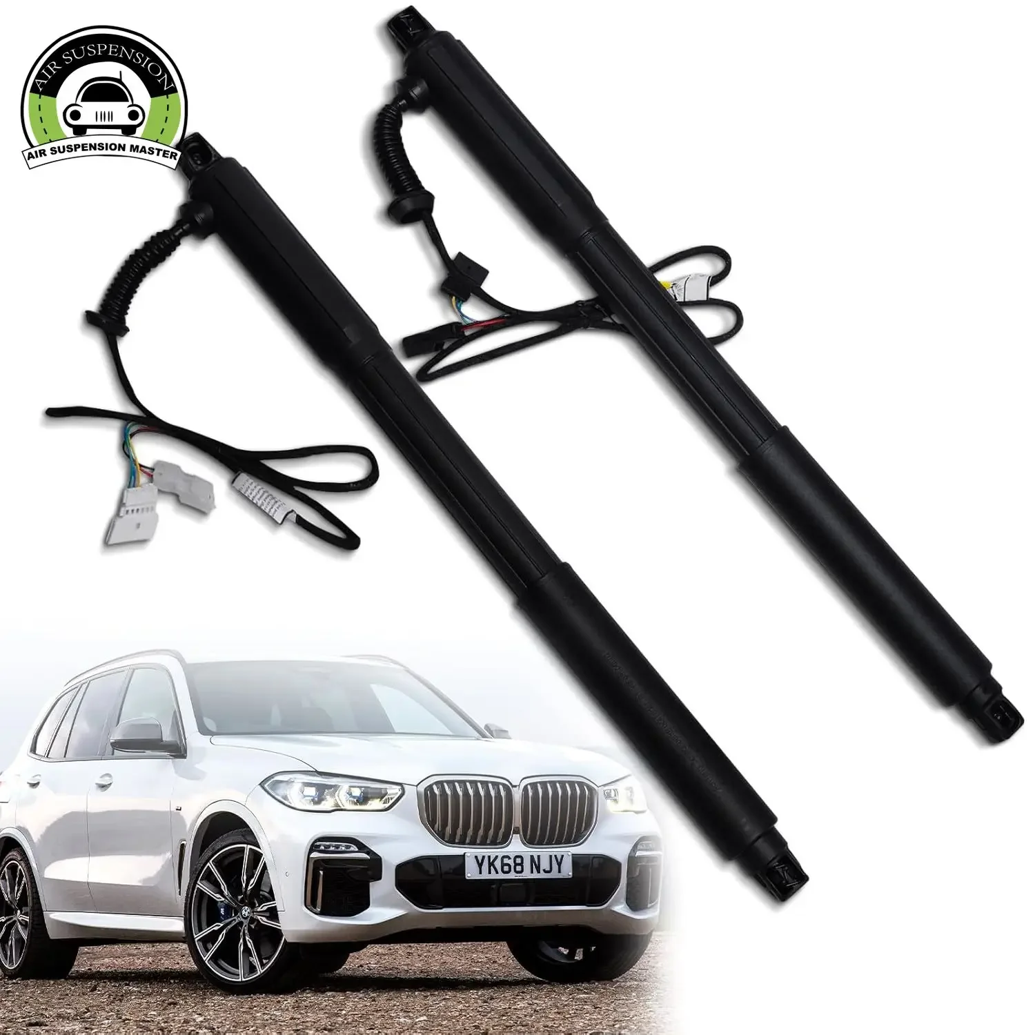 2pcs Rear L+R Electric Tailgate Lift Support(2 Pcs) for BMW X5 E70 2007-2013 51247332695 51244887651 51247332696 51247294587