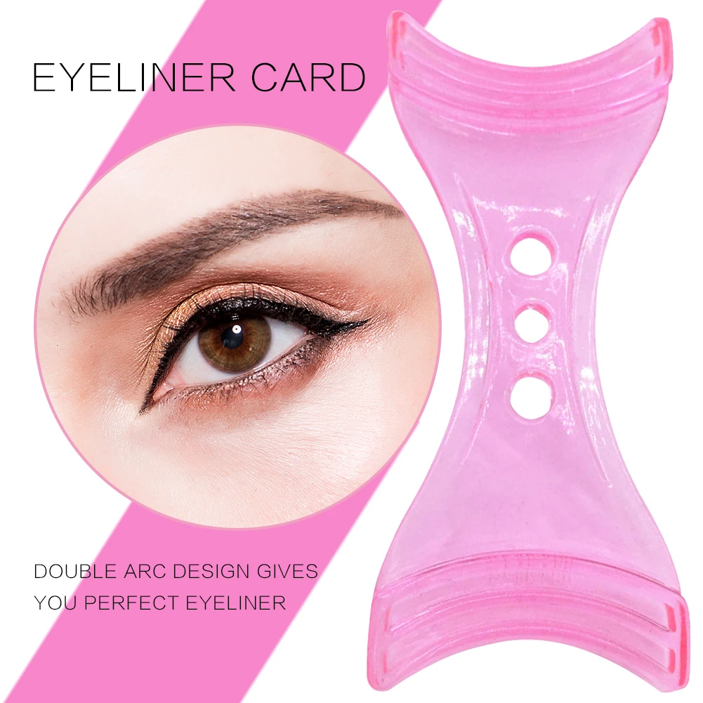 Eyeliner stencil model oogmake-up stencils sjabloon vormgeven gereedschap eyeliner kaart wenkbrauwen oogschaduw stickers kaart voor beginners