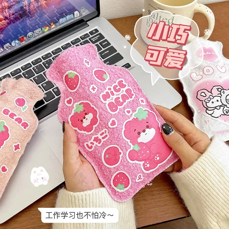 Cute Reusable Winter Warm Heat Hand Warmer Plush Hot Water Bottles For Girls Stress Pain Relief Therapy Hot Water Bags 핫팩 грелка