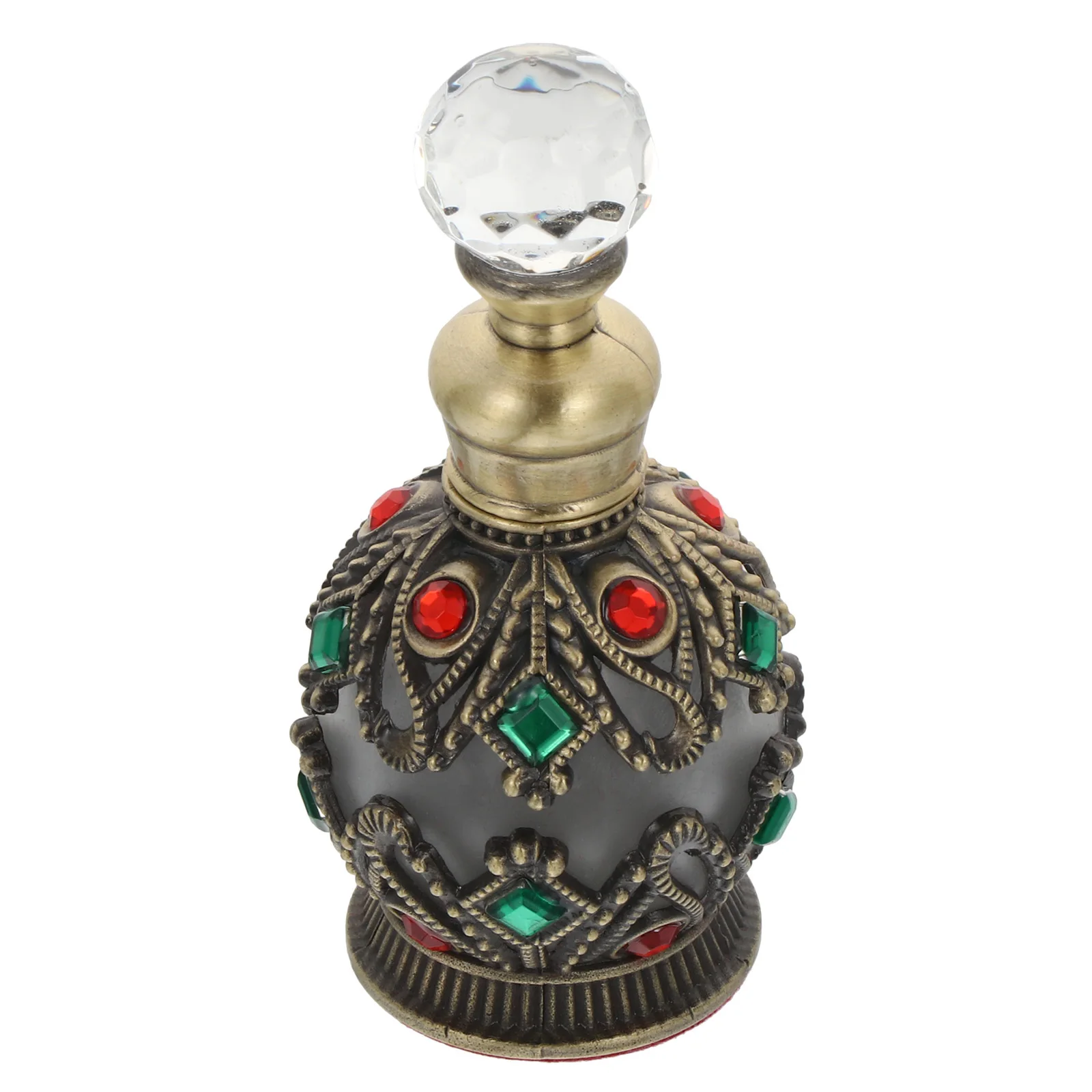 

Refillable Glass Perfume Bottle Vintage Style Empty Fragrance Container Essential Oil Dispenser Elegant Home Bath Dressing Table