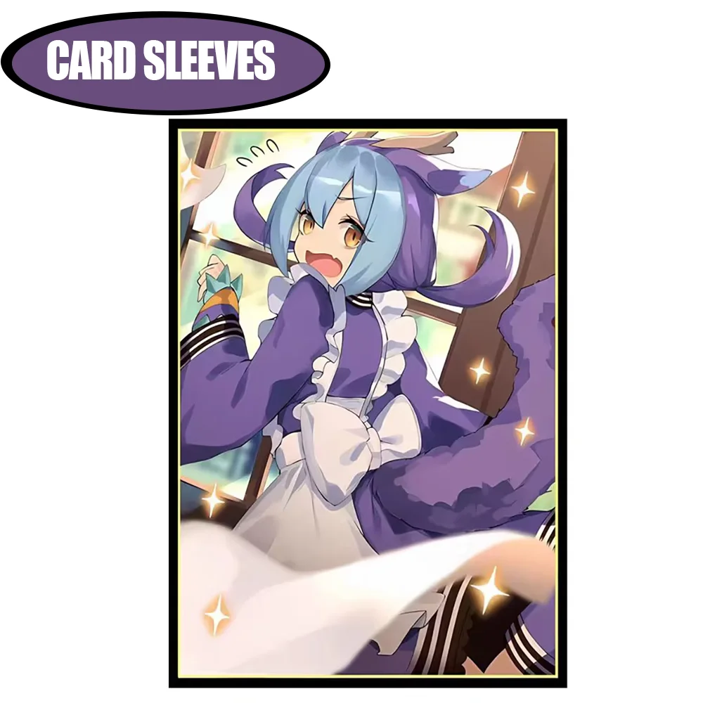 

50PCS 63*90mm Laundry Dragonmaid Anime Card Sleeves Holographic Board Game Trading Card Protector for YGO Game Cards