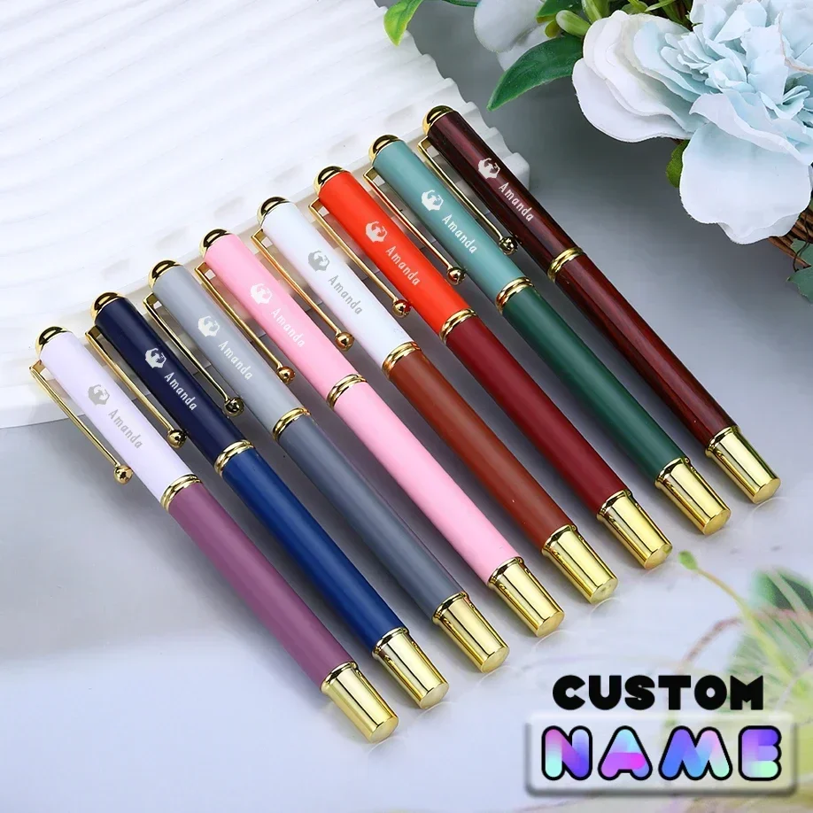 Personalized Fountain Pen Ink Pen Custom Name Golden Nib Elegante Business Office School Supplies Writing Pen Graduation Gift