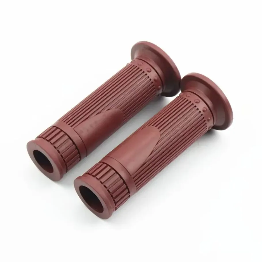 1set Retro Classic Motorbike Grips 22mm Handle Bar Grips Vintage Scooter fit for Harley Yamaha Handlebar Cafe Racer Moto Grip