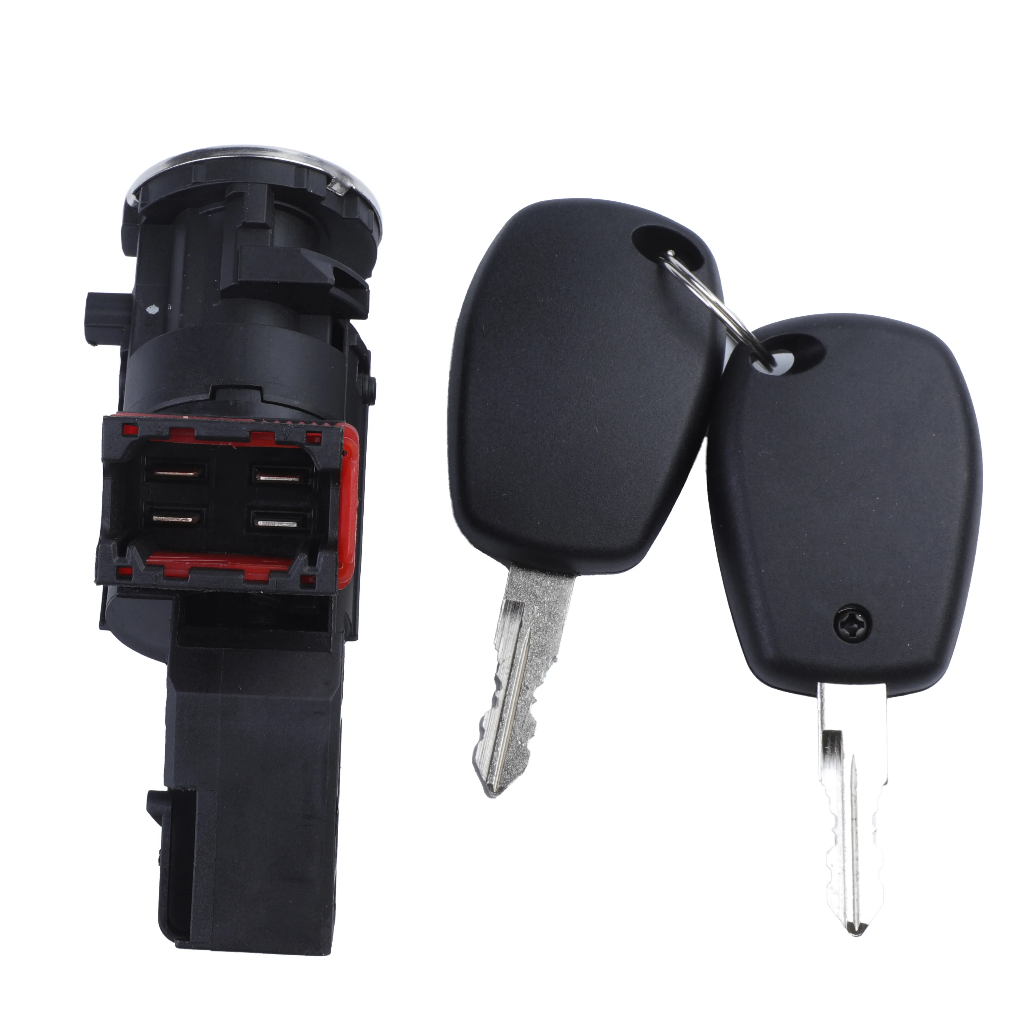 New Ignition Lock Cylinder & 2 Keys For Renault Clio Dacia Logan Sandero 806016505R 80601-6505R