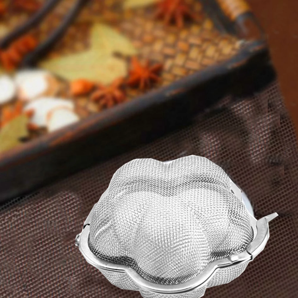 

Stainless Steel Tea Infuser Filter Plum Shape Strainer Leaker Chain Reusable Kitchen Bar Accessories Loose Leaf Teas