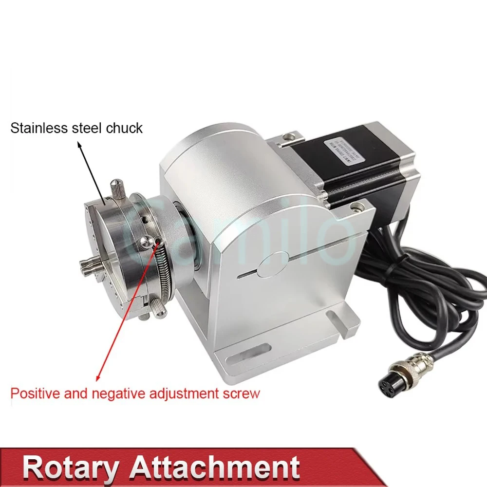 Laser Engrave D69 Rotary Attachment Fiber Laser Marking Ring Rotary Worktable Diameter 3-91mm for Metal Jewelry Engraving