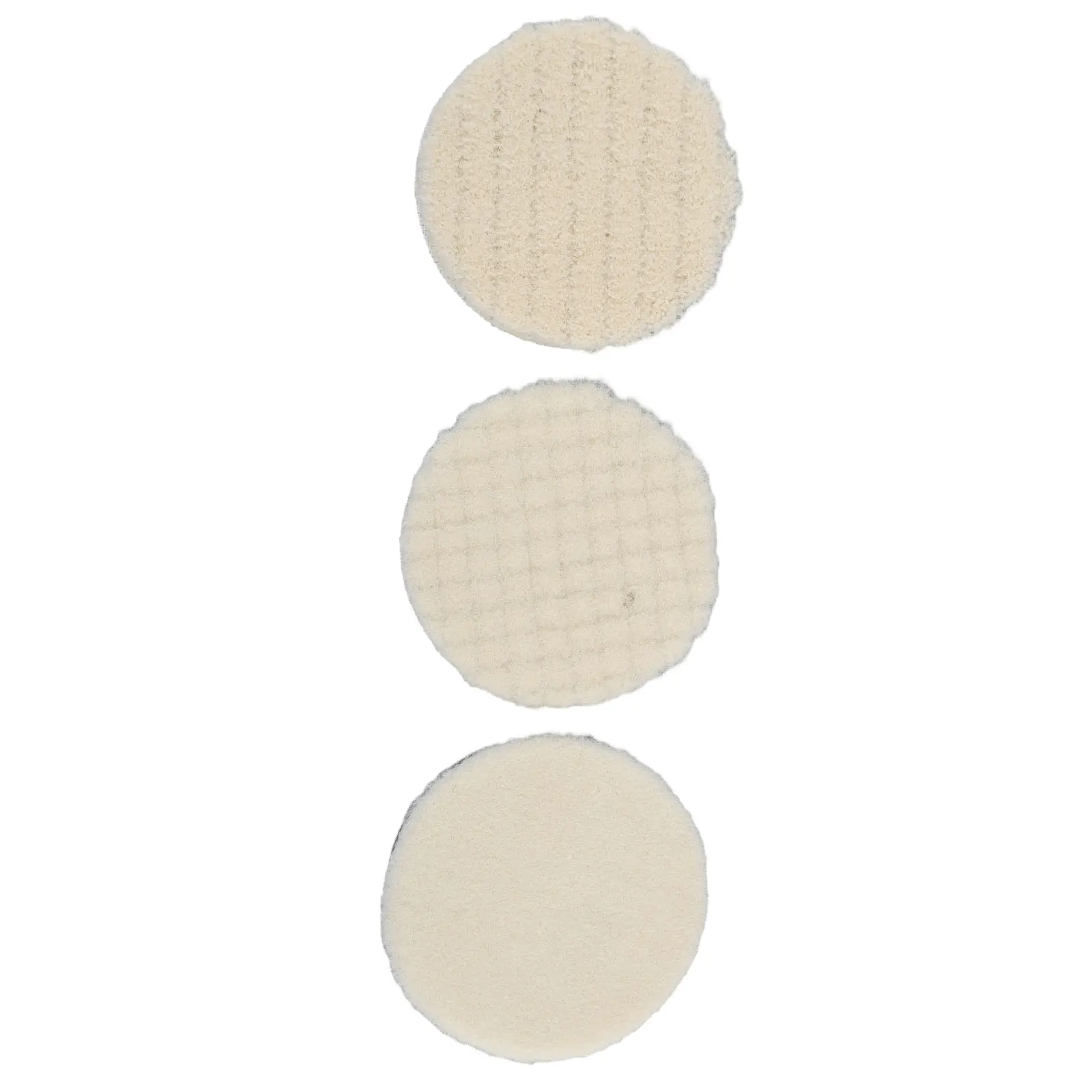 

3pcs Polishing Pads White Automobile Wood Buffing Wool Cars Ceramics Supplies Tools 3/5/6/7 inch Waxing Cleaning