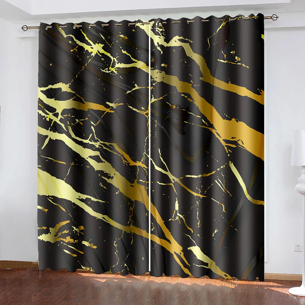 

2panels Tie-dye Pattern Abstract Galactic Watercolor Texture Digital Printing Living Room Bedroom Curtain Grommet Top Curtain