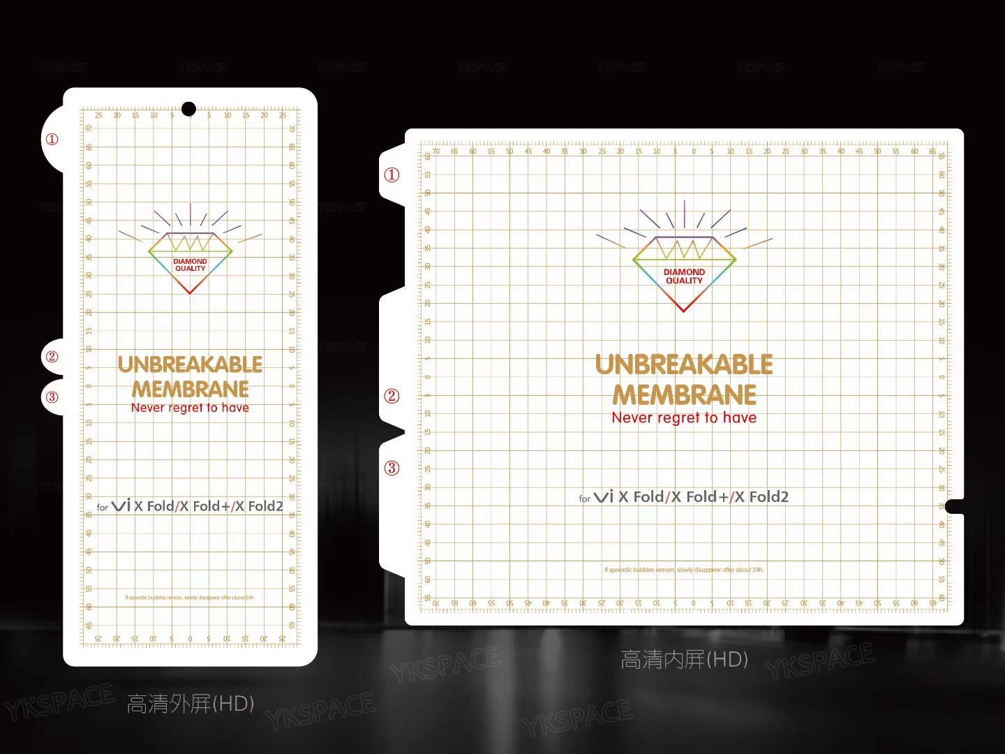 

2 in 1 Inner Front Frosted Matte Hydrogel Film For VIVO X Fold Plus 2 3 Pro 5 Clear TPU Soft Screen Protector Anti Fingerprint