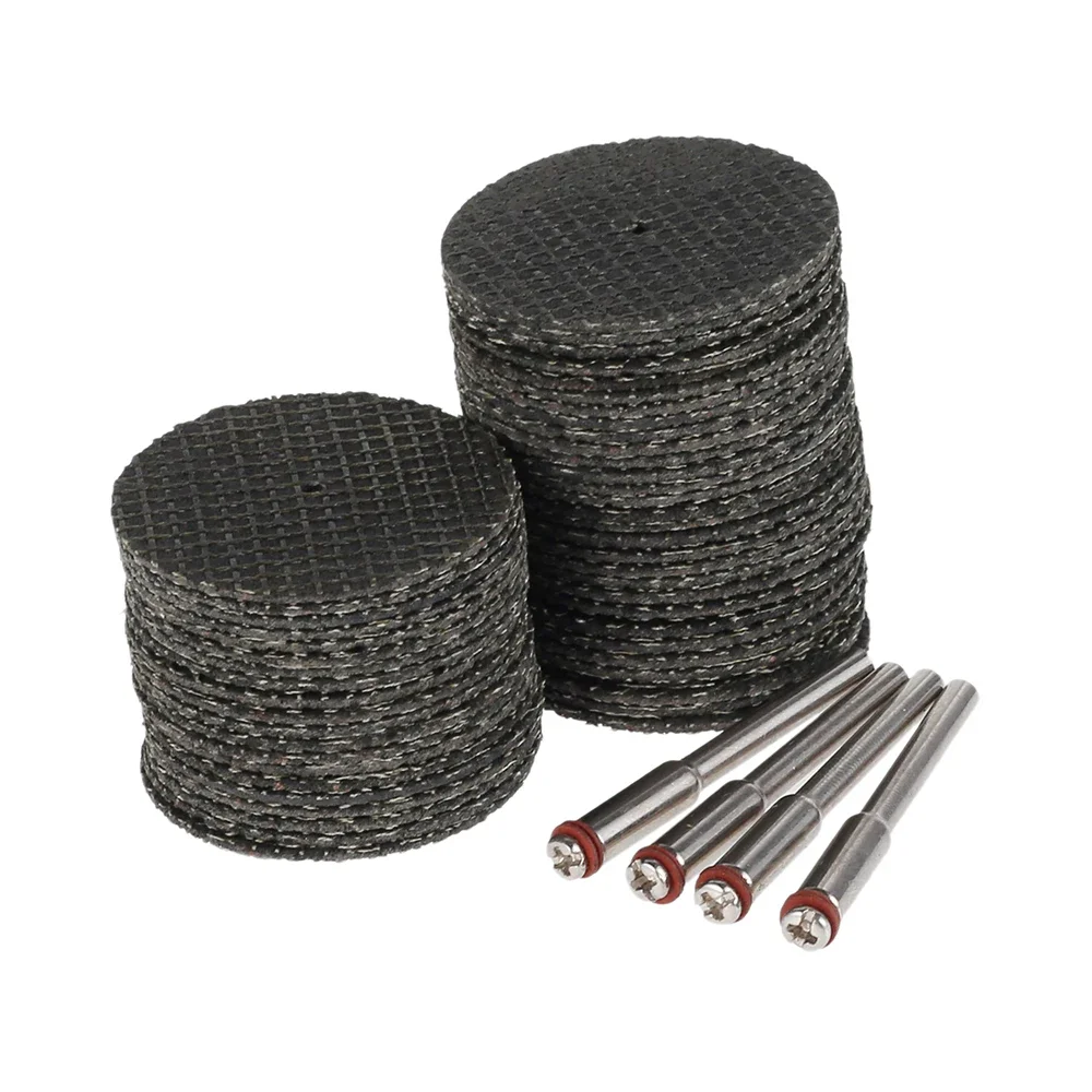 50 szt. Tarcz tnących z włókna szklanego 32mm + 4 szt. trzpieni obrotowych do akcesoriów Dremel, narzędzie obrotowe do cięcia metalu, brzeszczot. — zdjęcie 2