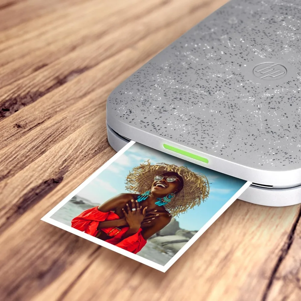 HP 스프로킷 3.5x4.25 인치 징크 접착 사진 용지, 100매, HP 스프로킷 3x4 사진 프린터와 호환