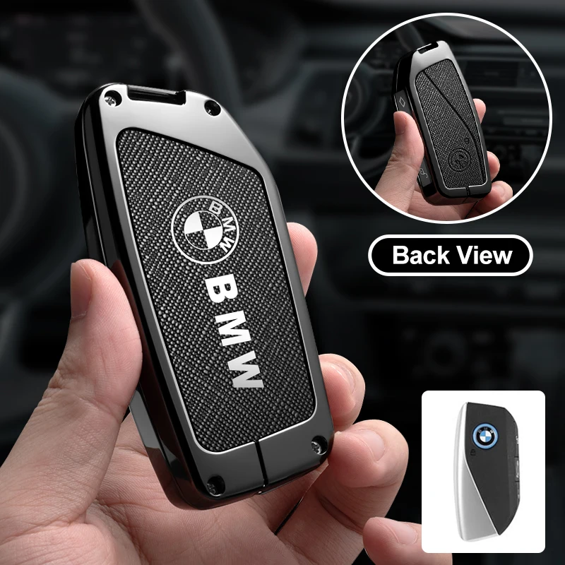 

Zinc Alloy Car Key Full Cover Smart Shield For M X1 U11 X7 X5 G05 LCI I7 IX XM Series 7 740Li U06 G81 M3 2023 2024 Decorations